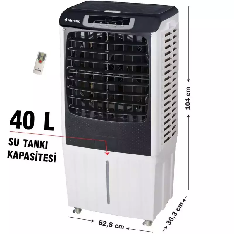 Airking Climax B-1240 Sulu Uzaktan Kumandalı Mobil Hava Soğutucu - 6