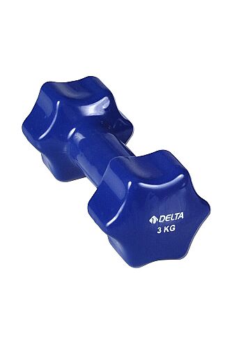 Delta 3 Kg x 1 Adet Deluxe Pvc Kaplama Lacivert Demir Dambıl