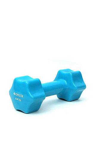 Delta 6 Kg x 1 Adet Deluxe Pvc Kaplama Turkuaz Demir Dambıl