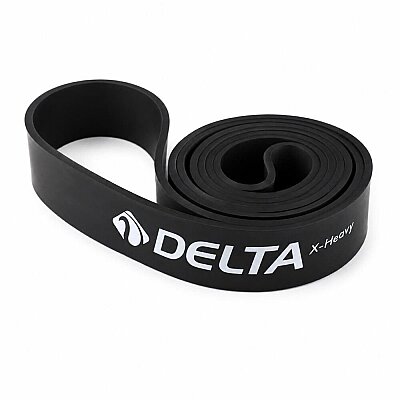 Delta Power Band Güç Bandı 45 Kg Siyah (Direnç Bandı - Barfiks Lastiği) - 1