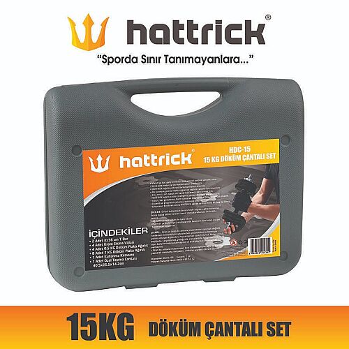 Hattrick HDC-15 15 Kg Döküm Çantalı Dambıl Seti - 4