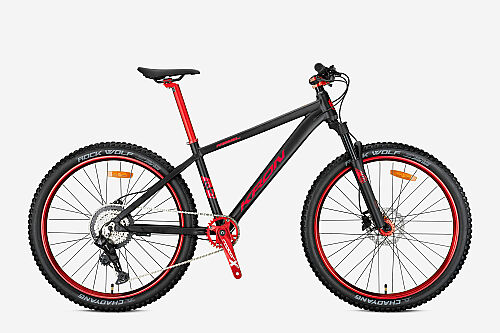 KRON REBEL 27,5 JANT MTB - 16.5' - 8 Vites - H.Disc - Mat Siyah/Kırmızı-