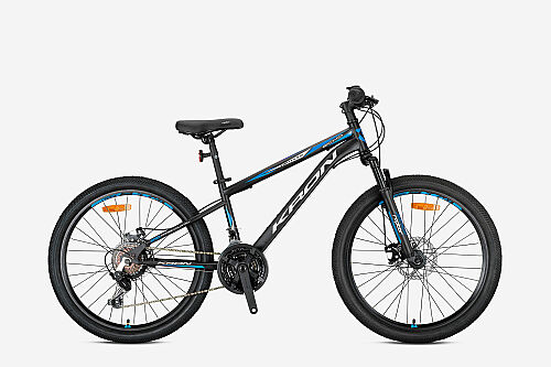 KRON VORTEX 4.0 24 JANT MTB - 13' - 21 Vites - V.B. - Mat Siyah-Gri/Mavi-26N