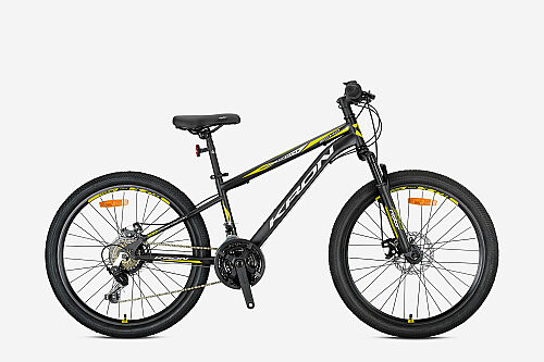KRON VORTEX 4.0 26 JANT MTB - 14' - 21 Vites - V.B. - Mat Siyah-Gri/Neon Sarı