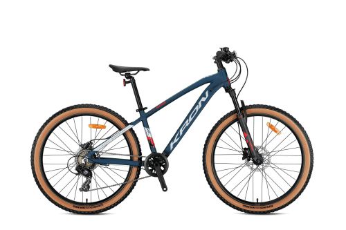 KRON XC 100 24 JANT MTB - 13' - 8 Vites - H.Disc- Mat Koyu Lacivert/Gri-Kırmızı - 1