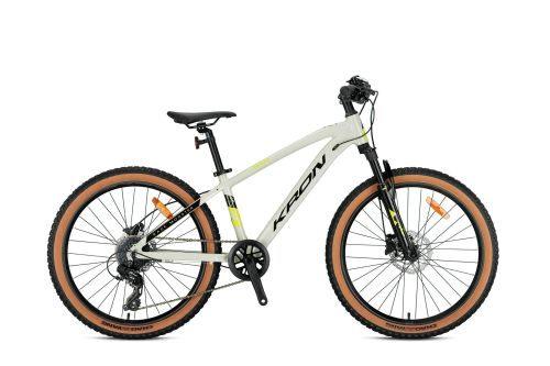 KRON XC 100 24 JANT MTB - 13' - 8 Vites - H.Disc MatBej/Neon Sarı-Siyah-