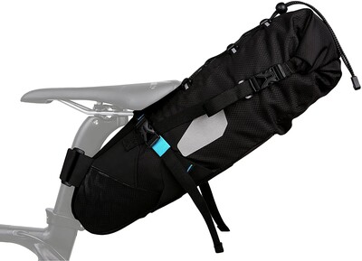 ROSWHEEL Suya Dayanıklı 10L Bisiklet Kuyruk Çantası  - Siyah - 4