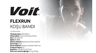 Voit Flexrun 2 HP Brushless Motor Otomatik Eğimli Koşu Bandı - 2