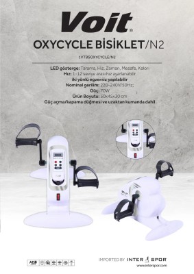 VOİT OXYCYCLE BİSİKLET/N2 PORTATİF EL VE AYAK EGZERSİZ PEDALLI KONDİSYON BİSİKLETİ - 3