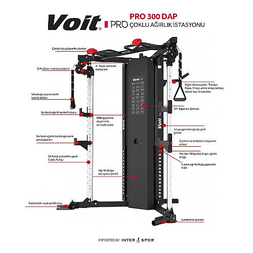 Voit Pro 300 DAP Çoklu Ağırlık İstasyonu