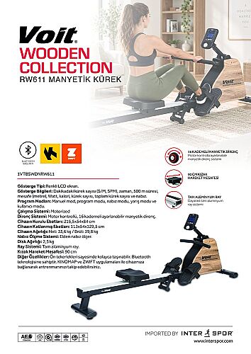 Voit Wooden Collection RW611 Manyetik Kürek - 2