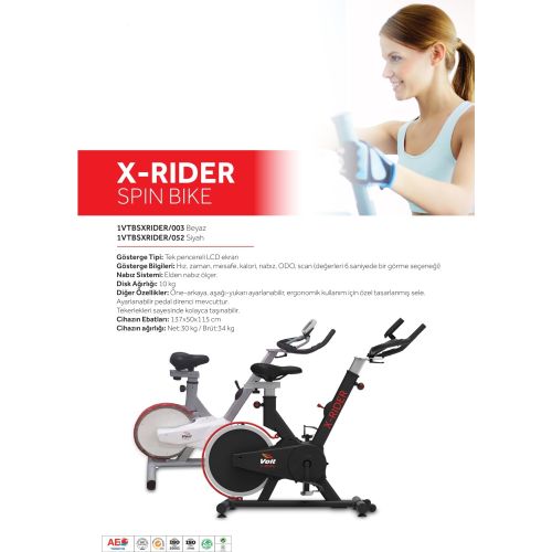 Voit X Rider Spin Bike -Beyaz - 2